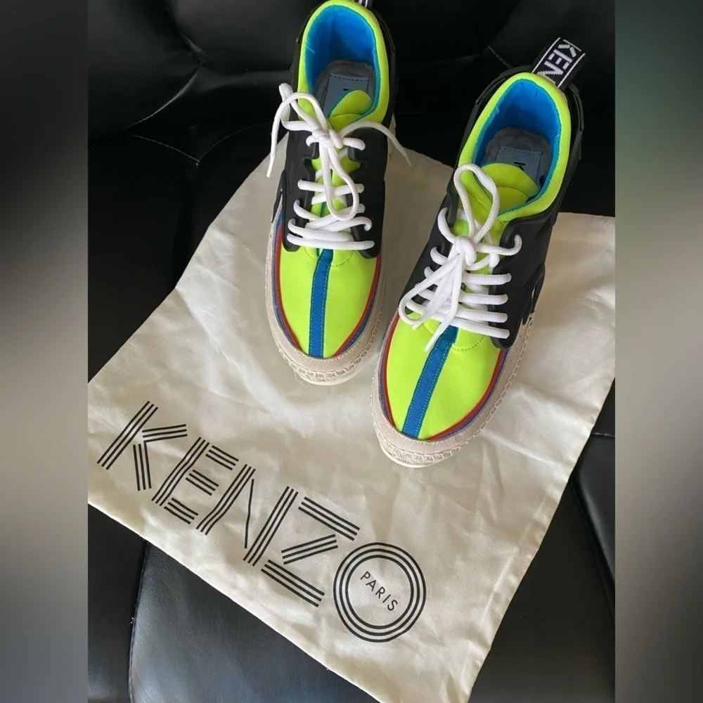 Kenzo Paris  K-Lastic Espadrille summer Sneakers Women's 39 EUR 7.5 US -like new